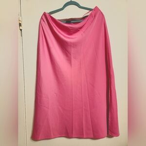 A New Day Target Satin Hot Pink Skirt XL